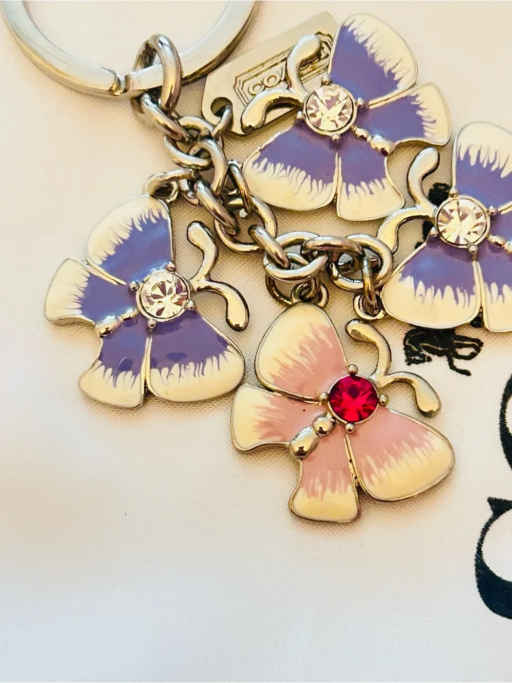 EXTREMELY RARE Coach Y2K Butterfly Charm Keychain/ Bag Charm
